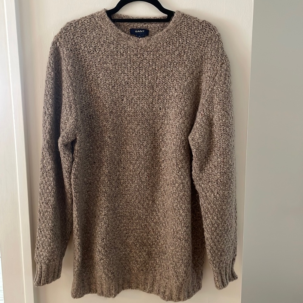 Slightly oversized XL wool/alpaca crew neck sweater from Gant US. Hardly worn.